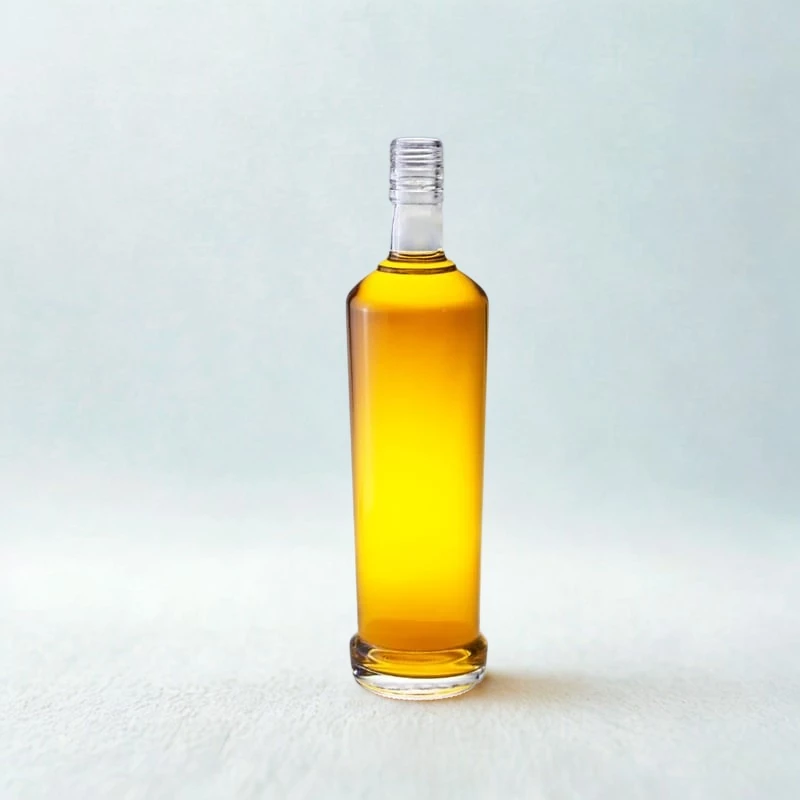 Fabricante de garrafas de vodka de 700ml, estilo Smirnoff, em vidro de base pesada